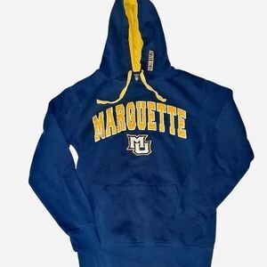Stadium-athletic Women's Navy and Blue Hoodie